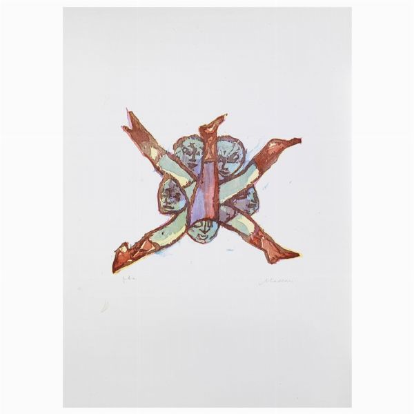 Maccari Mino : MINO MACCARI  - Asta Arte Moderna e Contemporanea, con una selezione dedicata ai biglietti d'auguri d'artista  - Associazione Nazionale - Case d'Asta italiane