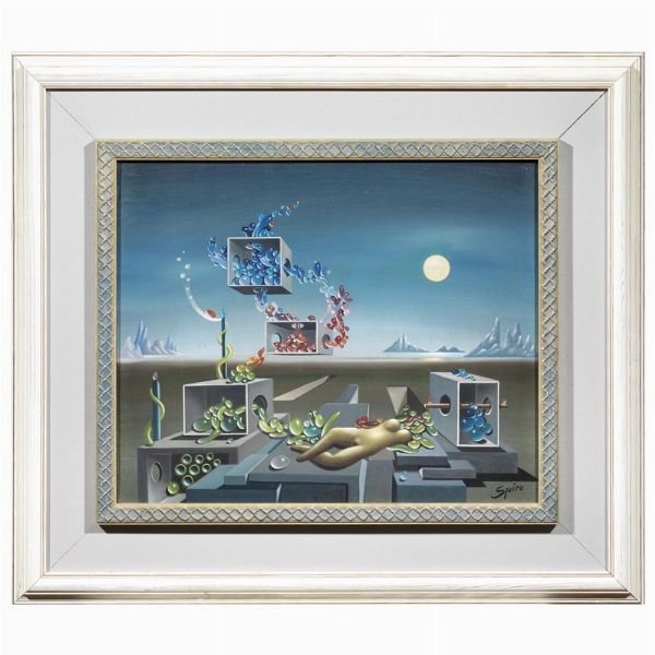 GEORGES SPIRO  - Asta Arte Moderna e Contemporanea, con una selezione dedicata ai biglietti d'auguri d'artista  - Associazione Nazionale - Case d'Asta italiane