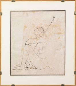 MANZU GISCOMO : GIACOMO MANZU'  - Asta Arte Moderna e Contemporanea, con una selezione dedicata ai biglietti d'auguri d'artista  - Associazione Nazionale - Case d'Asta italiane