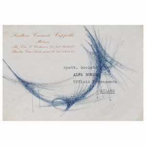 CAPPELLO CARMELLO : CARMELO CAPPELLO  - Asta Arte Moderna e Contemporanea, con una selezione dedicata ai biglietti d'auguri d'artista  - Associazione Nazionale - Case d'Asta italiane