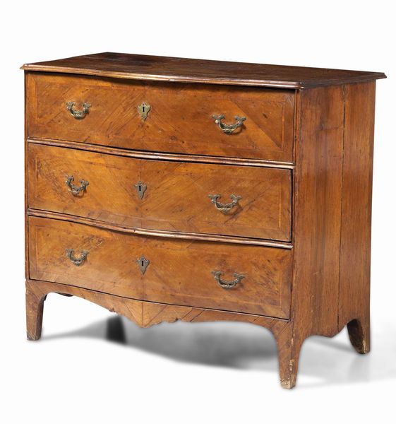 Cassettone in noce. Genova XVIII secolo  - Asta Dimore italiane | Cambi Time - Associazione Nazionale - Case d'Asta italiane