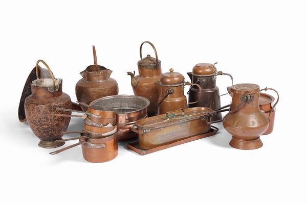 Lotto di oggetti in rame  - Asta Dimore italiane | Cambi Time - Associazione Nazionale - Case d'Asta italiane