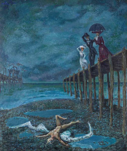 Due dipinti diversi, firmati. Spagna (?) XX secolo La muerte de Icaro, 1959 e Ritratto maschile, 1950  - Asta Dimore italiane | Cambi Time - Associazione Nazionale - Case d'Asta italiane