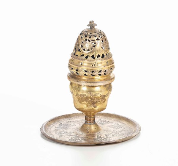 Bruciaprofumi in ottone  - Asta Dimore italiane | Cambi Time - Associazione Nazionale - Case d'Asta italiane