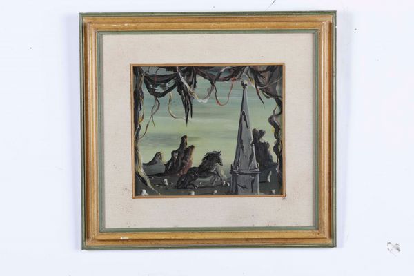 Lotto di 6 dipinti e disegni moderni  - Asta Dimore italiane | Cambi Time - Associazione Nazionale - Case d'Asta italiane