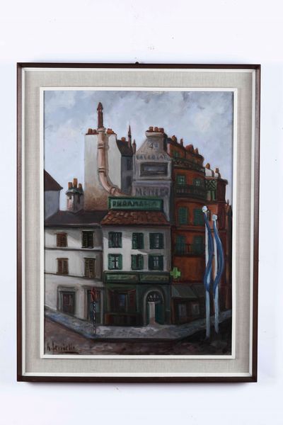 Lotto di 6 dipinti e disegni moderni  - Asta Dimore italiane | Cambi Time - Associazione Nazionale - Case d'Asta italiane