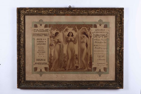 Lotto di 6 dipinti e disegni moderni  - Asta Dimore italiane | Cambi Time - Associazione Nazionale - Case d'Asta italiane