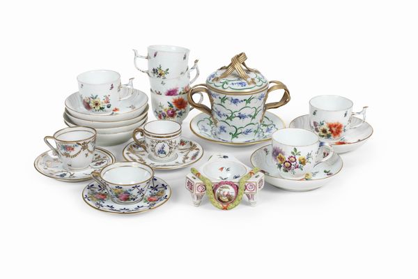 Sei tazze da caff� con piattino<BR>Meissen, 1770 circa<BR>  - Asta Dimore italiane | Cambi Time - Associazione Nazionale - Case d'Asta italiane
