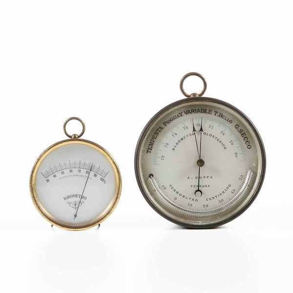 Barometro e igrometro  - Asta Dimore italiane | Cambi Time - Associazione Nazionale - Case d'Asta italiane