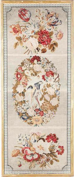 Coppia di pannelli a piccolo punto  - Asta Dimore italiane | Cambi Time - Associazione Nazionale - Case d'Asta italiane