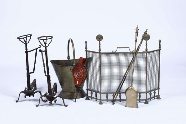 Set da camino  - Asta Dimore italiane | Cambi Time - Associazione Nazionale - Case d'Asta italiane