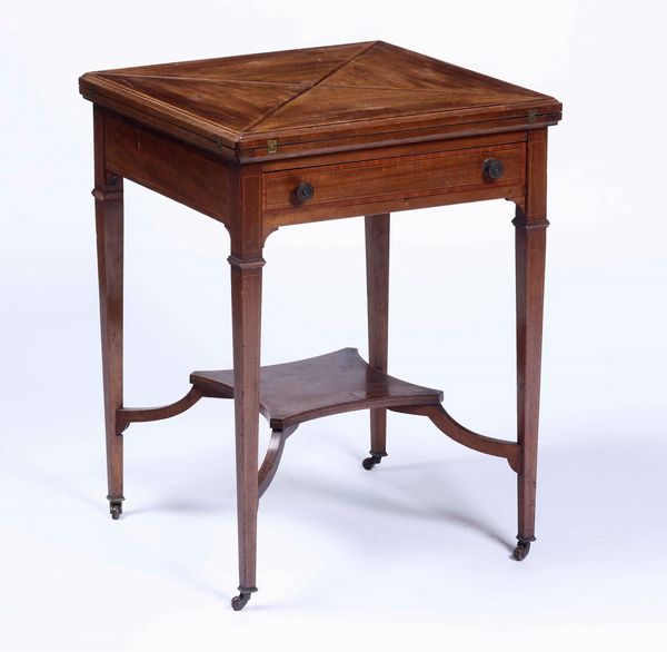 Lotto di due tavoli da gioco, XIX-XX secolo  - Asta Dimore italiane | Cambi Time - Associazione Nazionale - Case d'Asta italiane