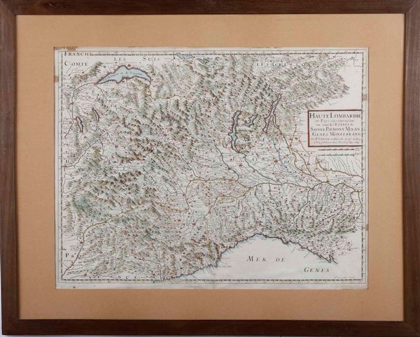 Stampa geografica Haute Lombardie  - Asta Dimore italiane | Cambi Time - Associazione Nazionale - Case d'Asta italiane