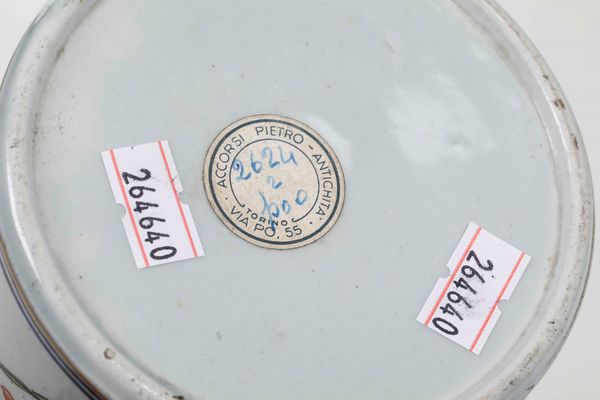 Vaso in porcellana montato a lampada, Cina XX secolo  - Asta Dimore italiane | Cambi Time - Associazione Nazionale - Case d'Asta italiane