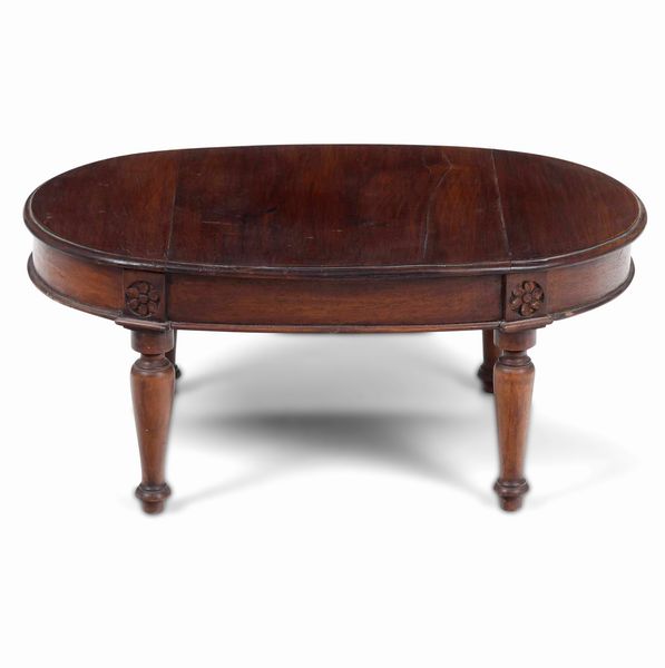 Modello di tavolo in legno di mogano. XIX secolo  - Asta Dimore italiane | Cambi Time - Associazione Nazionale - Case d'Asta italiane