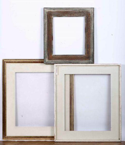 Lotto di tre cornici  - Asta Dimore italiane | Cambi Time - Associazione Nazionale - Case d'Asta italiane