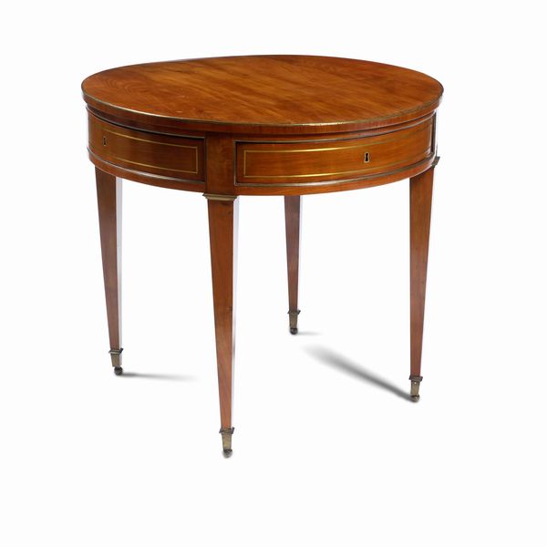 Tavolo circolare lastronato in ciliegio. Ebanisteria italiana (Torino?), XVIII-XIX secolo  - Asta Dimore italiane | Cambi Time - Associazione Nazionale - Case d'Asta italiane