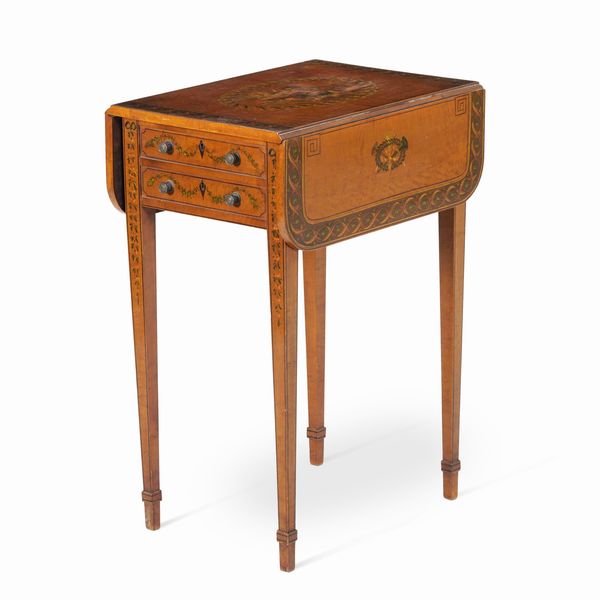 Tavolino a bandelle satinwood. Inghilterra, XIX secolo  - Asta Dimore italiane | Cambi Time - Associazione Nazionale - Case d'Asta italiane