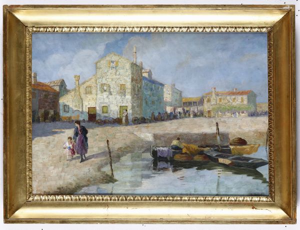 Artista del XIX-XX secolo Isola di Burano  - Asta Dimore italiane | Cambi Time - Associazione Nazionale - Case d'Asta italiane