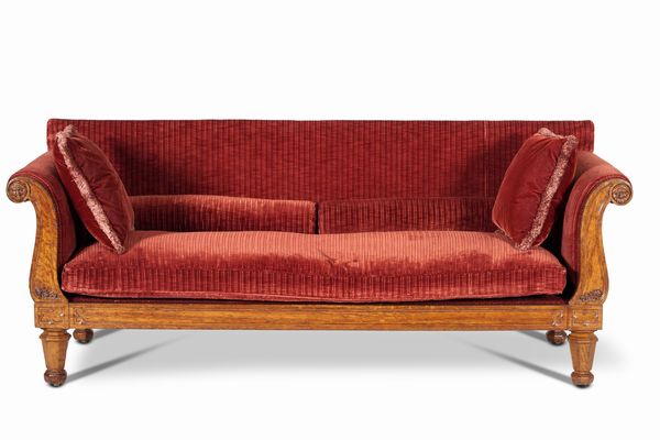 Divano in legno intagliato, XIX secolo  - Asta Dimore italiane | Cambi Time - Associazione Nazionale - Case d'Asta italiane