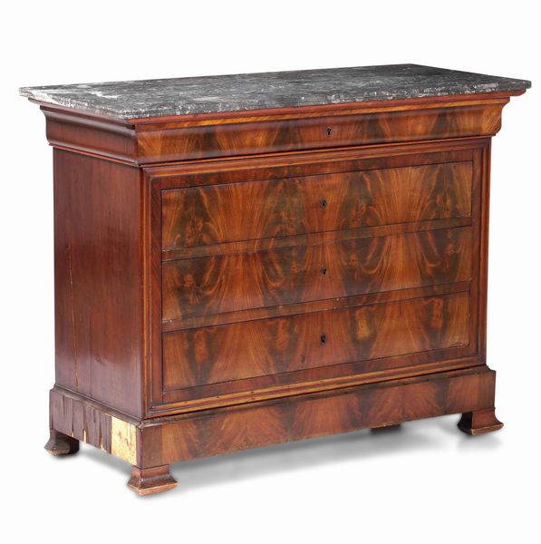 Com� in mogano. Francia, periodo Carlo X, XIX secolo  - Asta Dimore italiane | Cambi Time - Associazione Nazionale - Case d'Asta italiane
