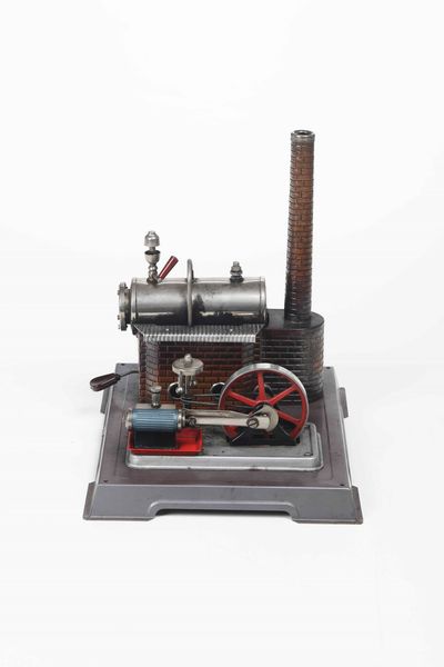 Macchina a vapore giocattolo industriale. Wilesco 1960  - Asta Dimore italiane | Cambi Time - Associazione Nazionale - Case d'Asta italiane