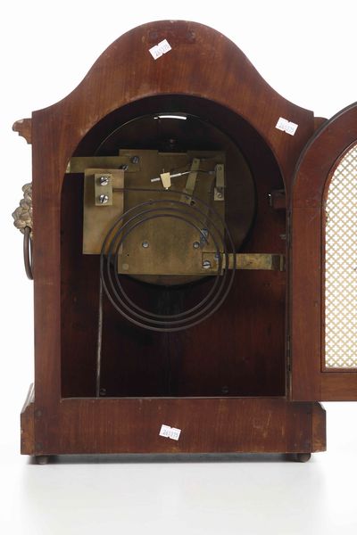 Pendola da tavolo cassa in legno intarsiato. Inghilterra 1850 circa  - Asta Dimore italiane | Cambi Time - Associazione Nazionale - Case d'Asta italiane