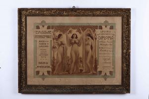 Lotto di 6 dipinti e disegni moderni  - Asta Dimore italiane | Cambi Time - Associazione Nazionale - Case d'Asta italiane