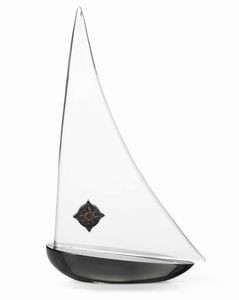 Modello di barca a vela in vetro, firma incisa A. Seguso Milano  - Asta Dimore italiane | Cambi Time - Associazione Nazionale - Case d'Asta italiane