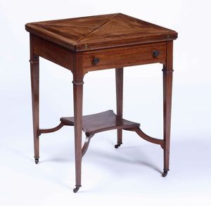 Lotto di due tavoli da gioco, XIX-XX secolo  - Asta Dimore italiane | Cambi Time - Associazione Nazionale - Case d'Asta italiane