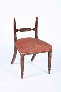 Cinque sedie in mogano. Inghilterra, primo quarto XIX secolo  - Asta Dimore italiane | Cambi Time - Associazione Nazionale - Case d'Asta italiane