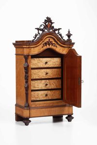 Modello di armadio portagioielli. Francia, seconda met XIX secolo  - Asta Dimore italiane | Cambi Time - Associazione Nazionale - Case d'Asta italiane