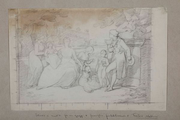 Teodoro Matteini : La famiglia  - Asta Dipinti Antichi  - Associazione Nazionale - Case d'Asta italiane