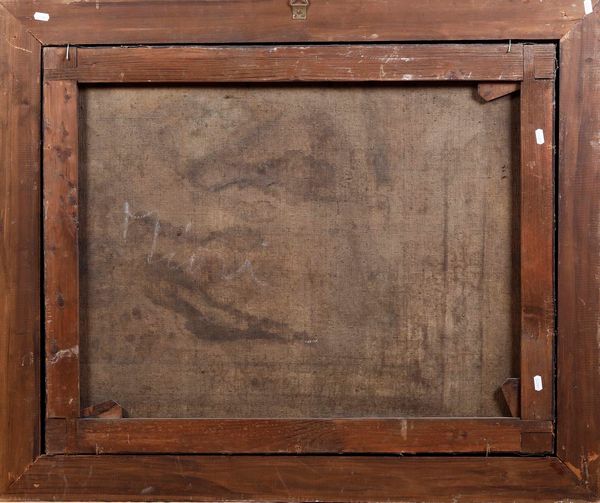 Scuola del XIX secolo Scena di mercato  - Asta Dipinti Antichi  - Associazione Nazionale - Case d'Asta italiane