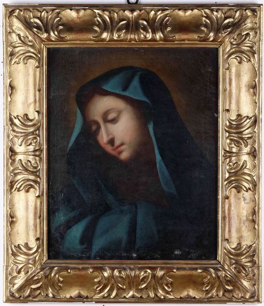 Scuola del XVIII secolo Madonna del dito  - Asta Dipinti Antichi  - Associazione Nazionale - Case d'Asta italiane