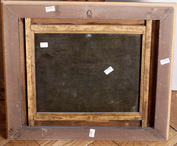 Scuola fiamminga del XVIII secolo Paesaggio con personaggio a cavallo  - Asta Dipinti Antichi  - Associazione Nazionale - Case d'Asta italiane