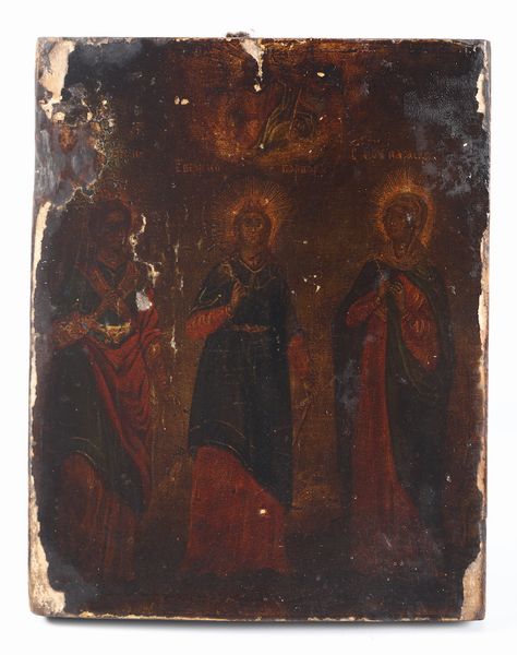 Icona raffigurante tre Santi, Russia, XIX secolo  - Asta Dipinti Antichi  - Associazione Nazionale - Case d'Asta italiane