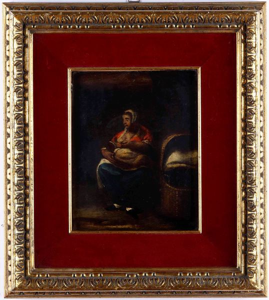 Scuola del XVII secolo Maternit contadina  - Asta Dipinti Antichi  - Associazione Nazionale - Case d'Asta italiane