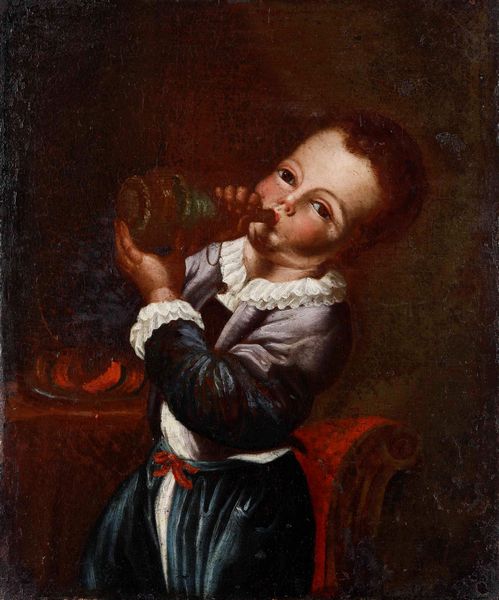 Scuola del XVIII secolo Ritratto di fanciullo  - Asta Dipinti Antichi  - Associazione Nazionale - Case d'Asta italiane