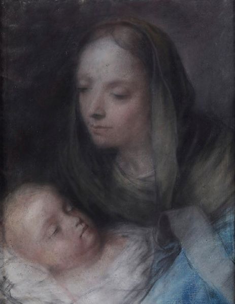 Scuola del XVIII secolo Madonna con bambino  - Asta Dipinti Antichi  - Associazione Nazionale - Case d'Asta italiane