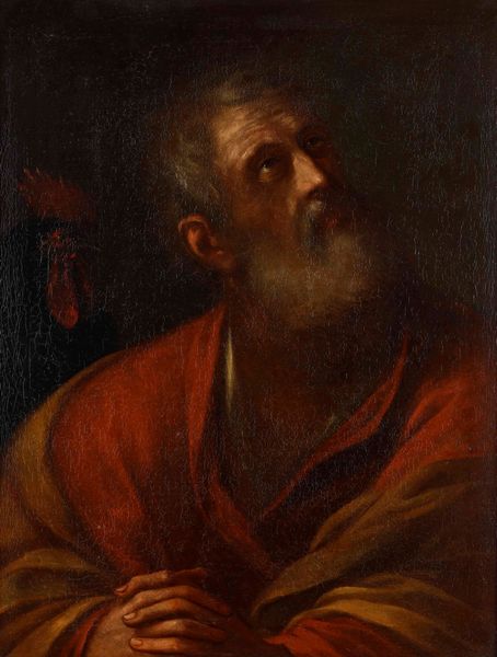 Scuola del XVII secolo San Pietro e il gallo  - Asta Dipinti Antichi  - Associazione Nazionale - Case d'Asta italiane