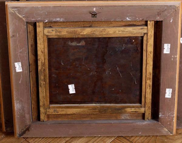 Scuola fiamminga del XVIII secolo Veduta di villaggio con viandanti e contadini  - Asta Dipinti Antichi  - Associazione Nazionale - Case d'Asta italiane