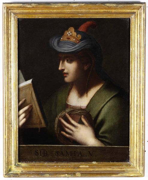 Scuola del XVII secolo Sibilla Samia  - Asta Dipinti Antichi  - Associazione Nazionale - Case d'Asta italiane