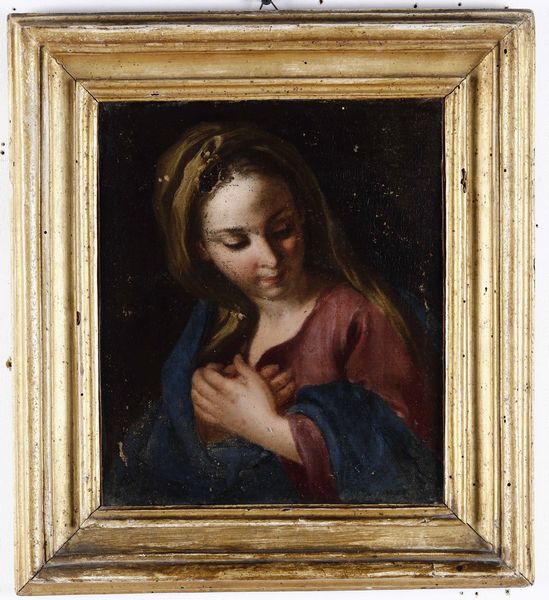 Scuola del XVIII secolo Madonna orante  - Asta Dipinti Antichi  - Associazione Nazionale - Case d'Asta italiane