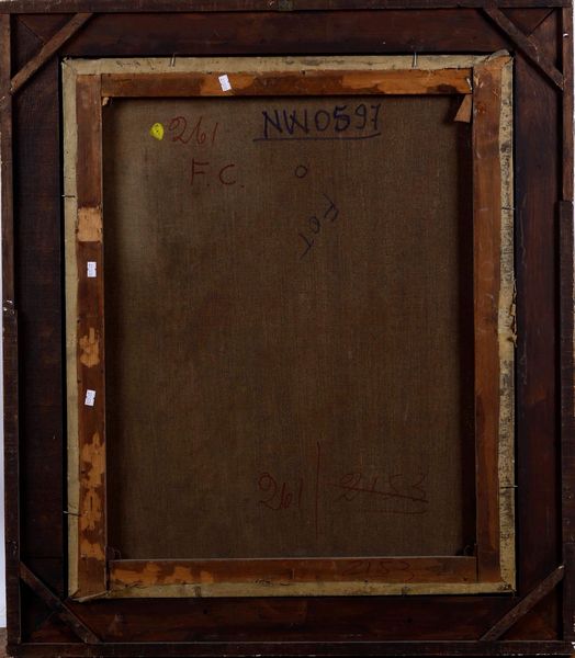 Scuola del XIX secolo Ritratto di uomo con libro in mano  - Asta Dipinti Antichi  - Associazione Nazionale - Case d'Asta italiane