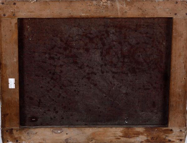 Scuola fiamminga del XVII secolo Scena di interno con donna davanti al camino  - Asta Dipinti Antichi  - Associazione Nazionale - Case d'Asta italiane