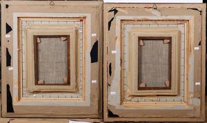 Francesco Guardi, nei modi di : Capricci con rovine architettoniche e figure  - Asta Dipinti Antichi  - Associazione Nazionale - Case d'Asta italiane