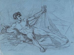 Philibert d'Amiens de Ranchicourt  (1781-1825) Nudo accademico  - Asta Dipinti Antichi  - Associazione Nazionale - Case d'Asta italiane