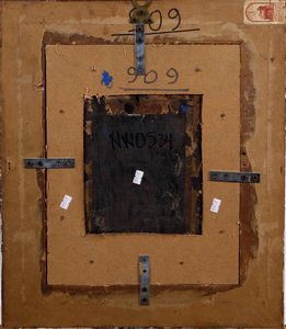 Scuola del XVII secolo Ritratto di dama con fiori  - Asta Dipinti Antichi  - Associazione Nazionale - Case d'Asta italiane