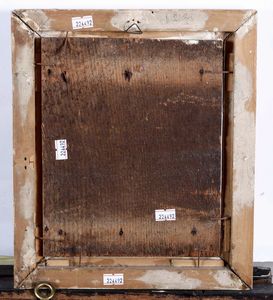 Scuola veneto-cretese del XVII secolo La Crocifissione  - Asta Dipinti Antichi  - Associazione Nazionale - Case d'Asta italiane